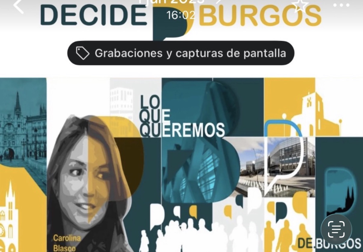 Programa Electoral - Portada del programa municipal - Campaña electoral Decide Burgos 2023